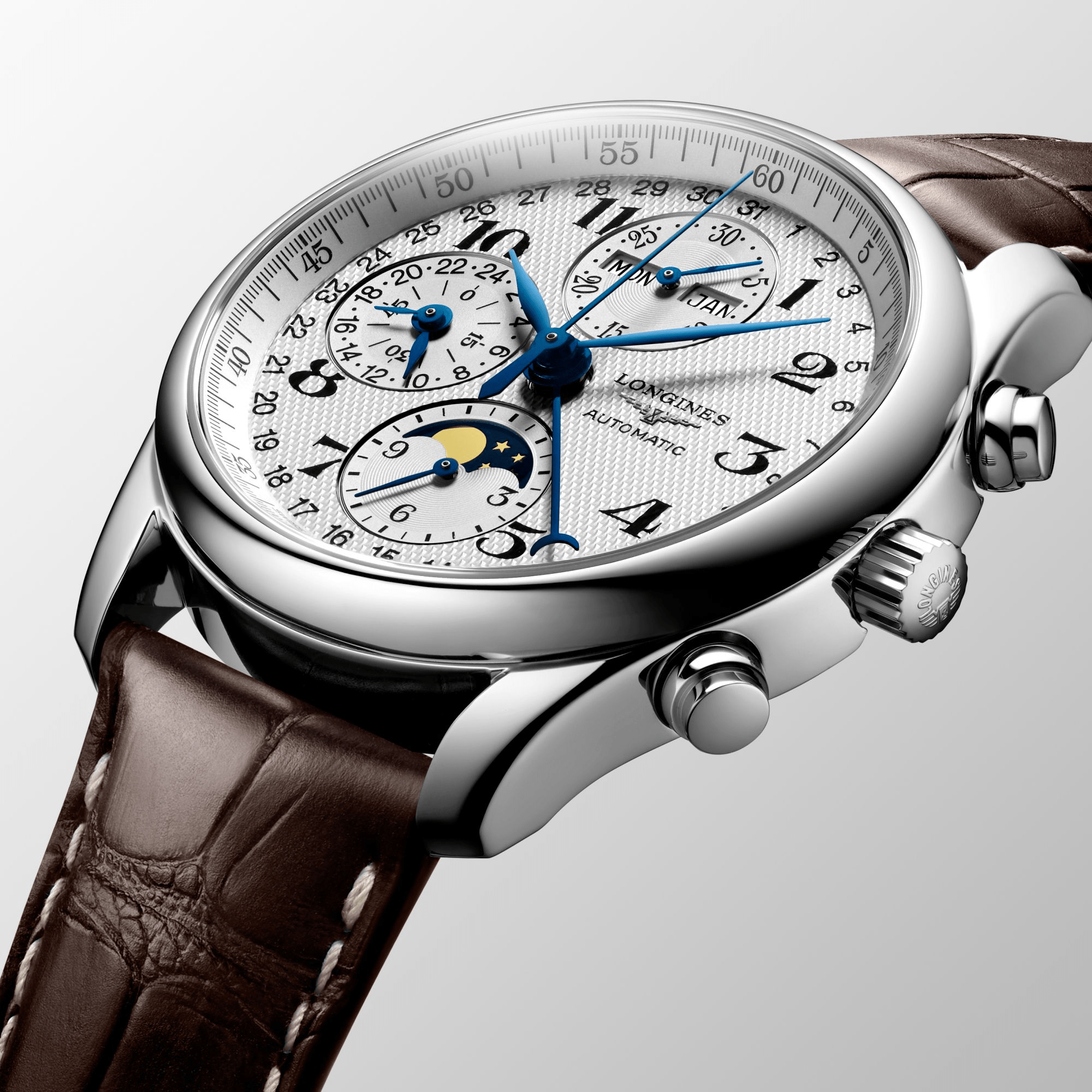 The longines master collection 42mm chronograph with moon phase deals