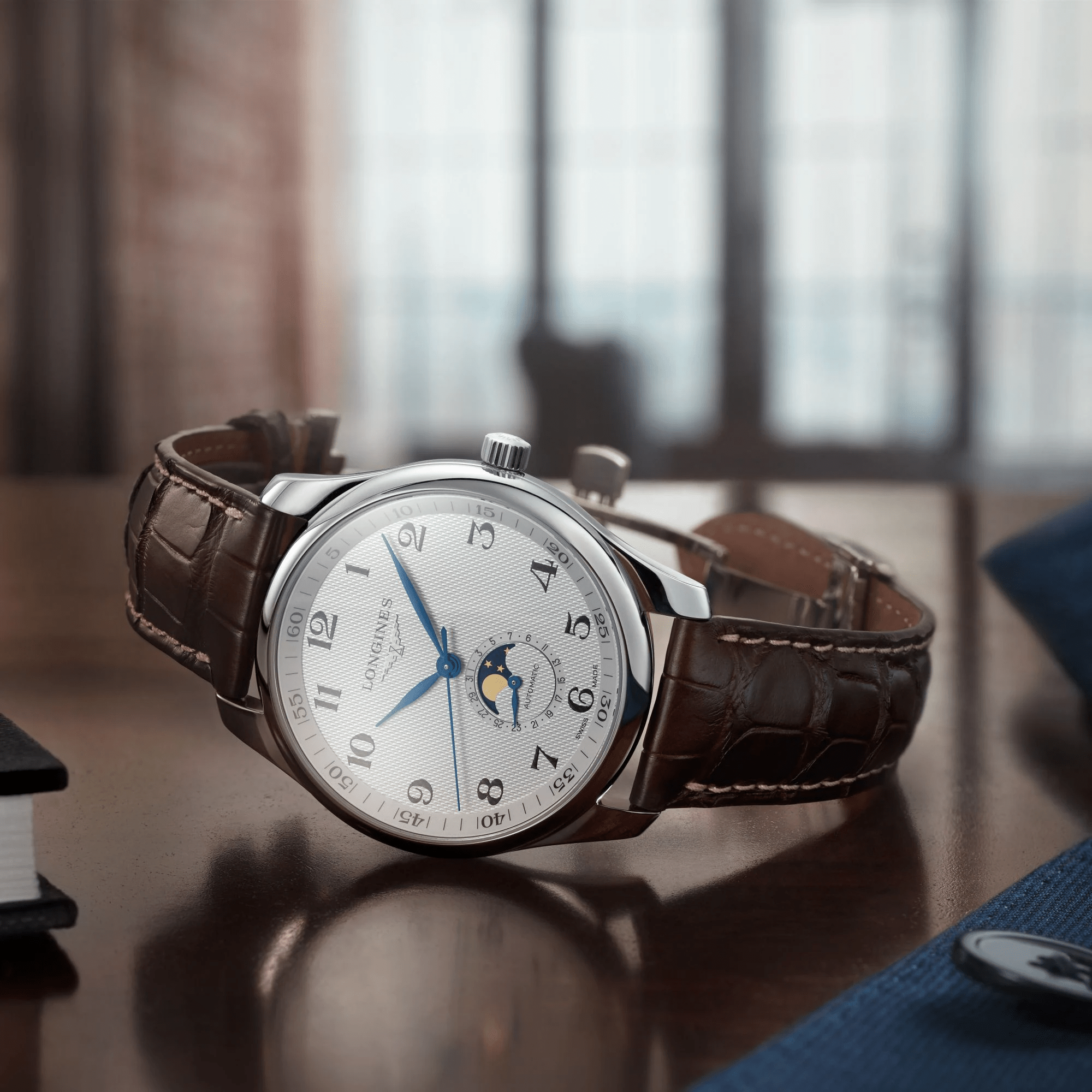 Longines master collection 42mm chronograph with moon phase online