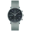 Junghans Form C Chronoscope 40mm Quartz Mesh Band Men's Watch 41/4877.44