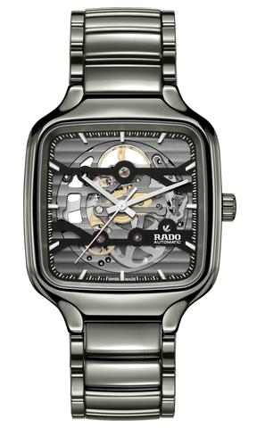 RADO True Square Automatic Skeleton Plasma Ceramic 38mm Men's Watch R27125152