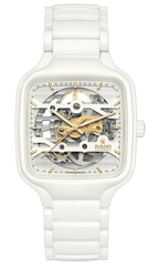 RADO True Square Automatic Skeleton White Ceramic 38mm Men's Watch R27126012