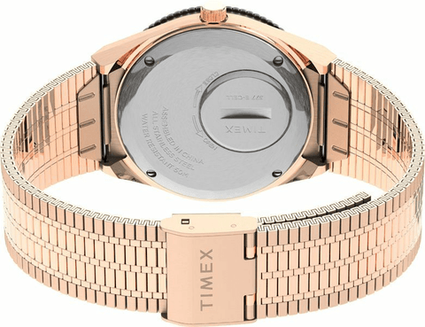 Timex Q 36mm Rose Gold-Tone Stainless Steel Bracelet Women's Watch TW2U95700